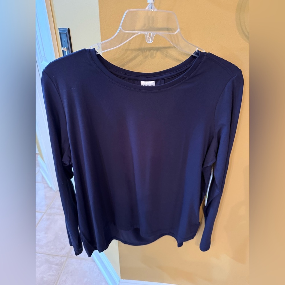 Athleta Navy Long Sleeve Tee